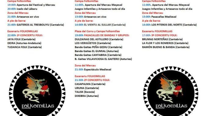 Del viernes 14 al domingo 16 de junio Folkomillas Festival.
