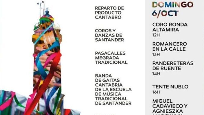 Sábado 5 y domingo 6 de octubre Romería del Faro en Santander.