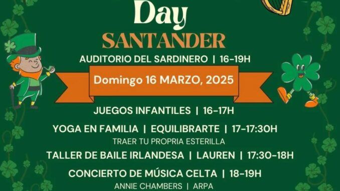 Domingo 16 de marzo, 16.00. San Patricio en Santander.