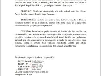 Juan Carlos I «El golfo» no ha confirmado su presencia en el acto del dia 16 de mayo
