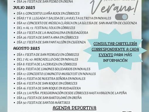 Agenda festiva de Alfoz de Lloredo